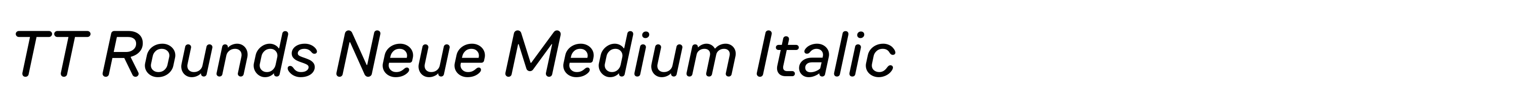 TT Rounds Neue Medium Italic